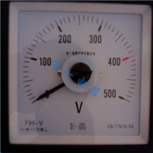 F96、Q96(51L5、51T6、51L6)张丝广角度船用表-V电压表96*96