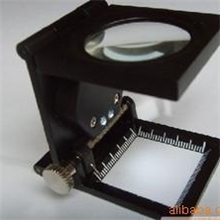 带指针带刻度照布镜LED带指针带灯照布镜/织物密度镜1寸放大镜