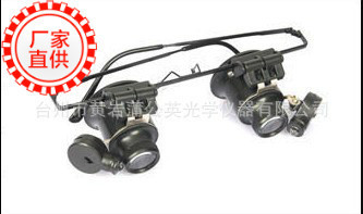 厂家直销9892A2\眼镜式带LED灯放大镜双眼