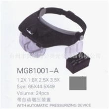 厂家直销头戴式/头盔带LED灯放大镜