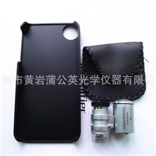 厂家直销新款60倍带LED灯显微镜iphone4/苹果手机专用