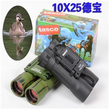 厂家直销实体店铺货源充足德宝10*25便携式双筒望远镜