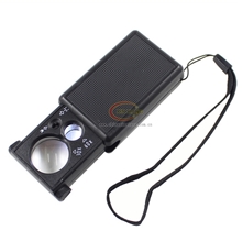 工厂直销30倍60倍双镜头抽拉式古玩玉石鉴定珠宝放大镜9881