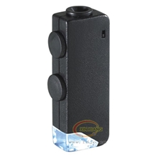 60-100倍便携式袖珍显微镜可调焦带灯高倍放大镜10081-1