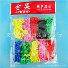 10捆彩金果皮筋畅销品牌【多宝二元饰品批发】时尚发饰头绳