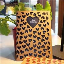 韩国文具5474爱心镂空本（牛皮纸版）/笔记本/记事本10482