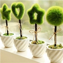 韩国文具批发田园风绿植陶瓷花瓶/装饰饰品4款10478