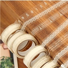 韩版文具可爱小清新透明蕾丝花边胶带10m小卷DIY装饰胶10款492