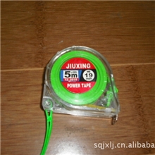 虞城县九星量具有限公司批量供应优质卷尺。透明尺壳，钢卷尺