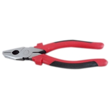 手动工具万力红黑柄钢丝钳200老虎钳