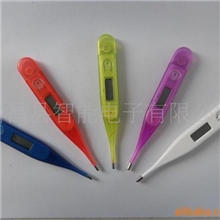 供应电子体温计数显体温计报警功能彩色透明