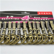 惠万家批发金狮合金吊牌仿古双环钥匙扣外贸钥匙扣车扣钥匙链