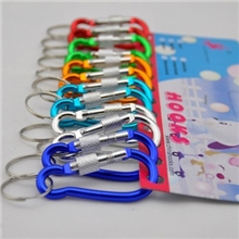 惠万家批发金狮合金吊牌登山扣外贸钥匙扣车扣钥匙链指甲刀