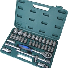 32件套筒组套火花塞工具随车工具扳手五金工具组合终身保用