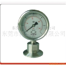 供应全不锈钢快装式隔膜压力表、卫生型带卡箍隔膜压力表