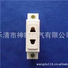 大量库存批发民用工用模数化插座二插AC3010-16A[塑壳铜材]