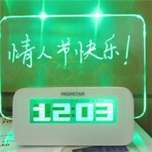 好时达1140a留言板时钟创意电子浪漫荧光板闹钟共3组闹铃