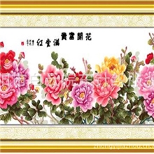 【精品推荐】供应十字工艺品国画&lsquo;花开富贵&rsquo;优质低价（图）