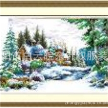 【精品推荐】供应可定制全国最低价织绣十字绣装饰画山水系列