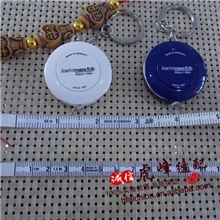 德国原装进口hoechstmass钥匙扣卷尺量衣皮尺软尺自动伸缩1.5m