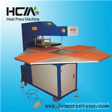 气动旋转四工位T恤印花机，服装印花机