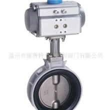 供应康赛特牌气动蝶阀(配AT气动执行器)