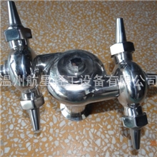 不锈钢卫生级双循环牛角式清洗器，洗罐器