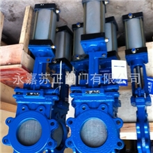 气动插板阀PZ673H气动插板阀快速气动插板阀