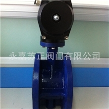 【厂家直销】气动法兰软密封蝶阀D641X气动软密封蝶阀