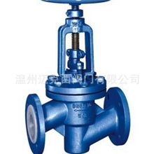 J41F46-16C-DN50衬氟法兰截止阀衬氟直角式截止阀