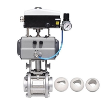 厂家直供螺纹V形球阀，陶瓷V形球阀，气动螺纹V型调节阀，