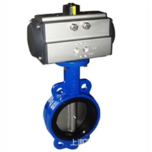 供应D671X-16Q蝶阀对夹式气动蝶阀铸铁气动蝶阀信号气动蝶阀