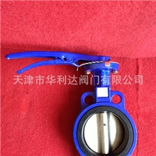 生产厂家大量批发手柄对夹蝶阀D7A1X-10/16ZB1DN100-65元