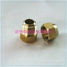 优质诸暨五金配件4分内牙变扩口16MM铜接头太阳能铜接头