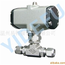 供应卡套式气动球阀、不锈钢气动球阀