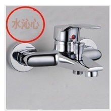 厂价直销浴缸淋浴龙头全铜带下出水淋浴龙头冷热浴缸龙头6009