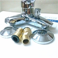 三联浴缸龙头全铜浴缸龙头锌合金赛洛三联浴缸龙头