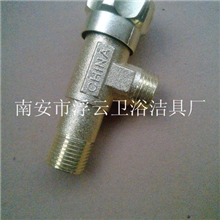 厂家直销镀金色锌合金角阀快开三角阀