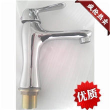 工厂直供出厂价优质电镀全铜唐老鸭单孔冷热调温龙头