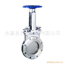 供应不锈钢手动法兰刀型闸阀，浆液阀，插板阀，手动刀型闸阀