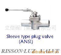 供应美标卡套软密封旋塞阀