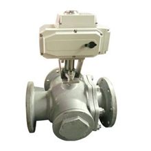 浙江Q945F-10C电动3通法兰球阀不锈钢材质/不锈钢球阀厂家直销