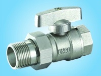 秀辉牌暖通活接铜球阀4分6分1寸电镀