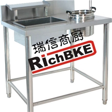 供应厂价直销裹面台手动裹粉台辣鸡打粉台成套西式快餐设备