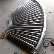 顺德通冠专业生产斜坡式滚筒线，转弯式滚筒线