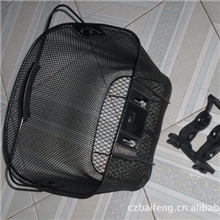 供BF089自行车购物篮折叠拉杆手提休闲塑料购物篮,编织新型车篮