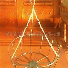 供应BF316吊花篮椰棕吊花篮铁艺吊花篮椰棕环保金属花篮子