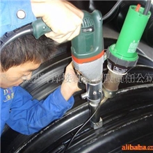 供应HDPE钢带增强螺旋波纹管连接塑料挤出焊枪(图)