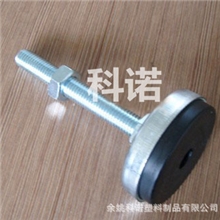 M12镀锌橡胶调节脚，全碳钢调节脚杯，橡胶防震防滑支撑脚，地脚
