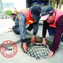 市政局指定供应商窨井防护网窨井盖安全防坠网下水道井盖网